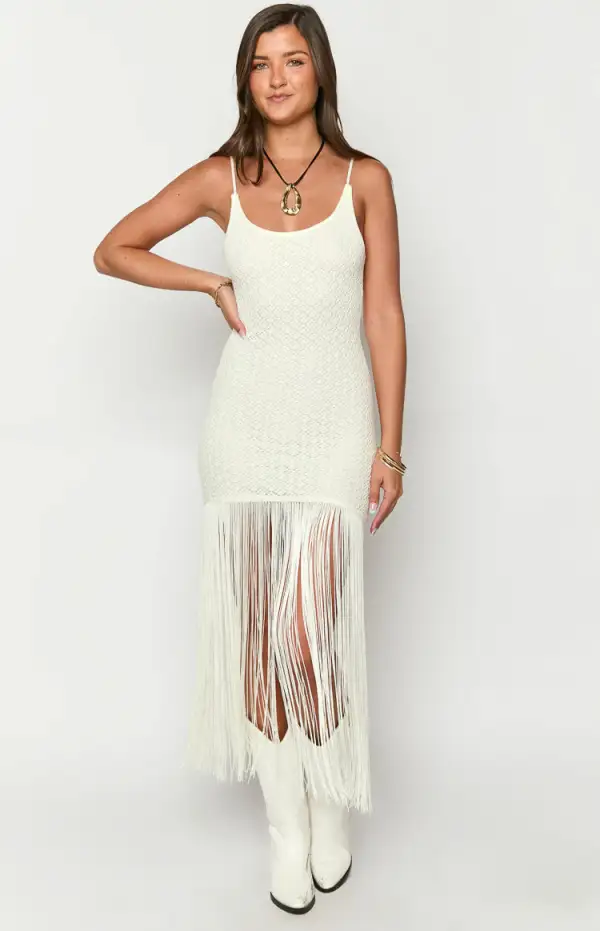 Teyla White Maxi Dress