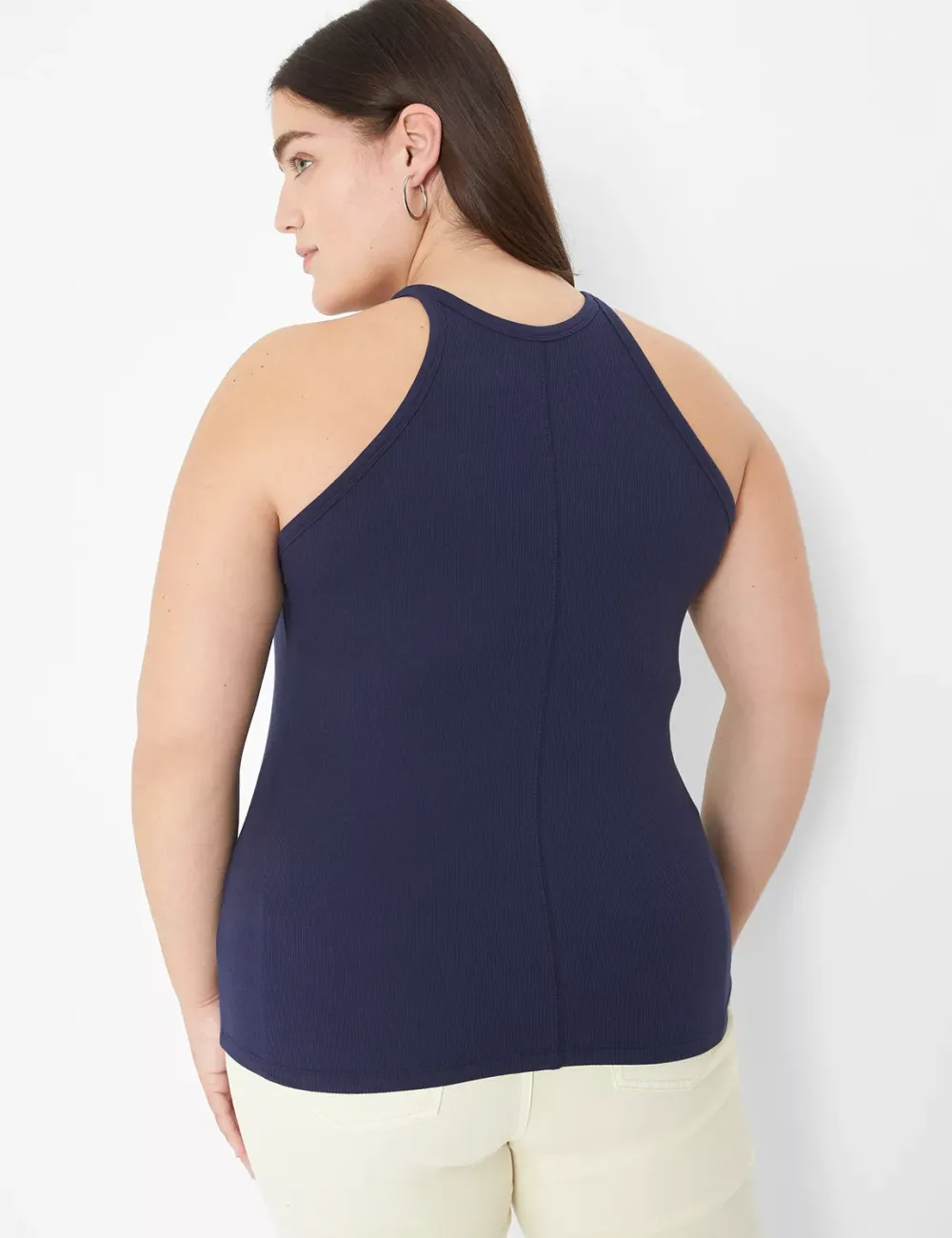 Scoop-Neck Stitch-Detail Tank