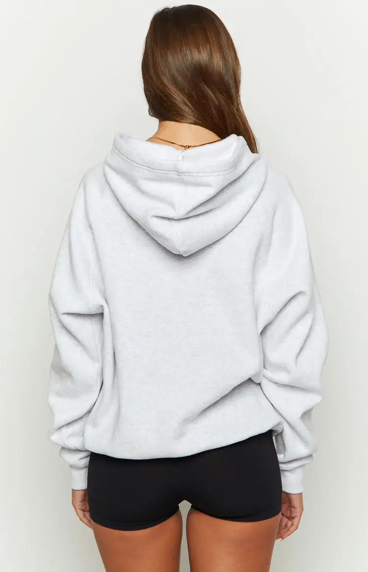 Beginning Grey Marl Bubble Hoodie