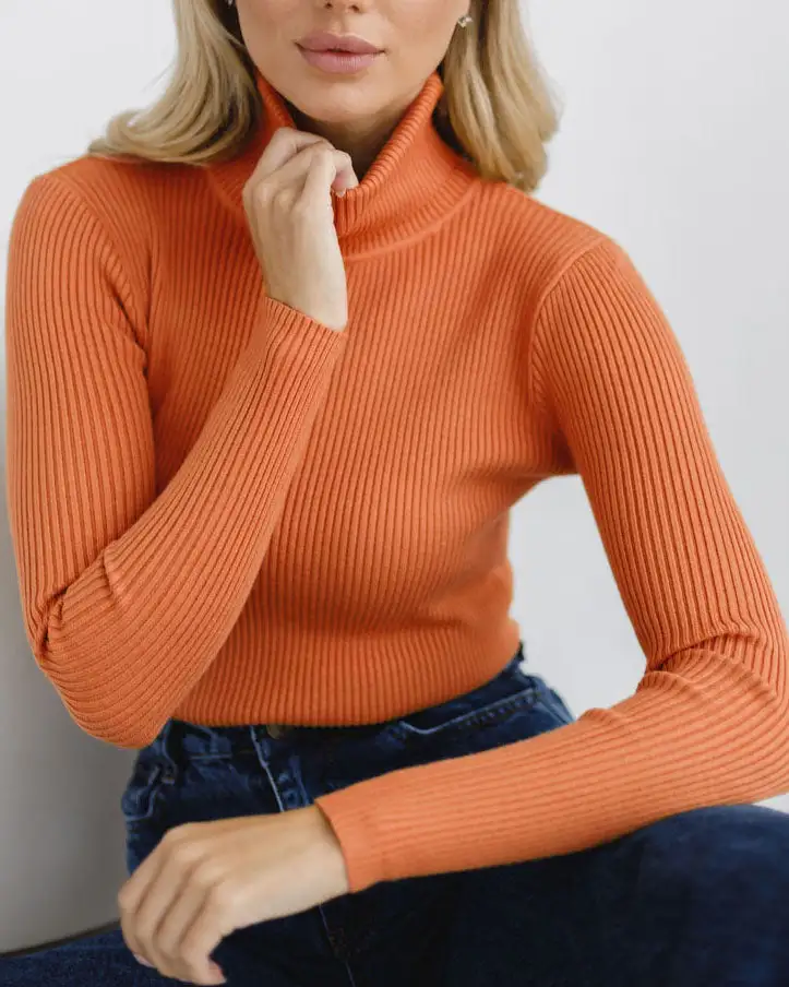 Versatile Essential Turtleneck Knitted Sweater