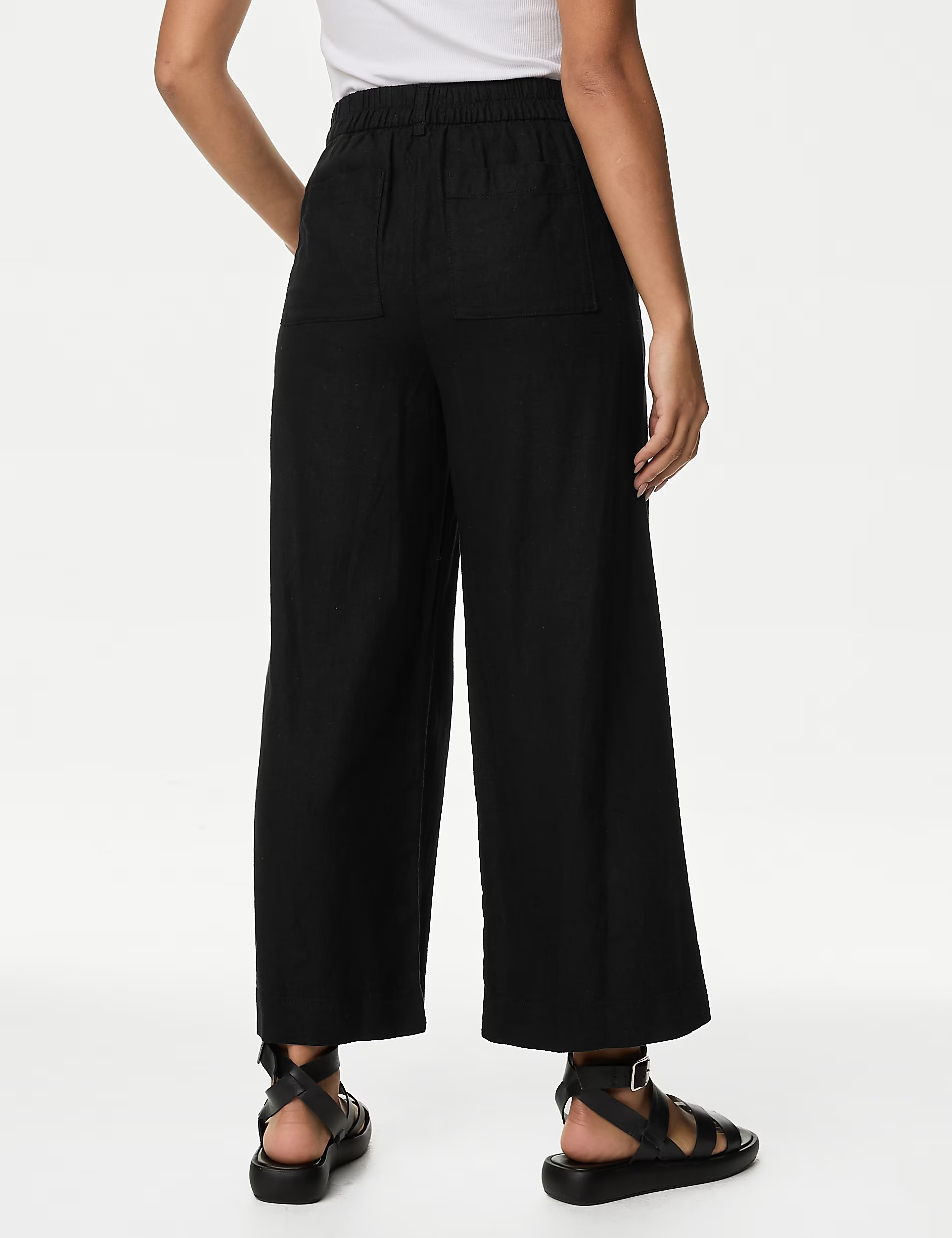 High Waist Slight Stretch Pants