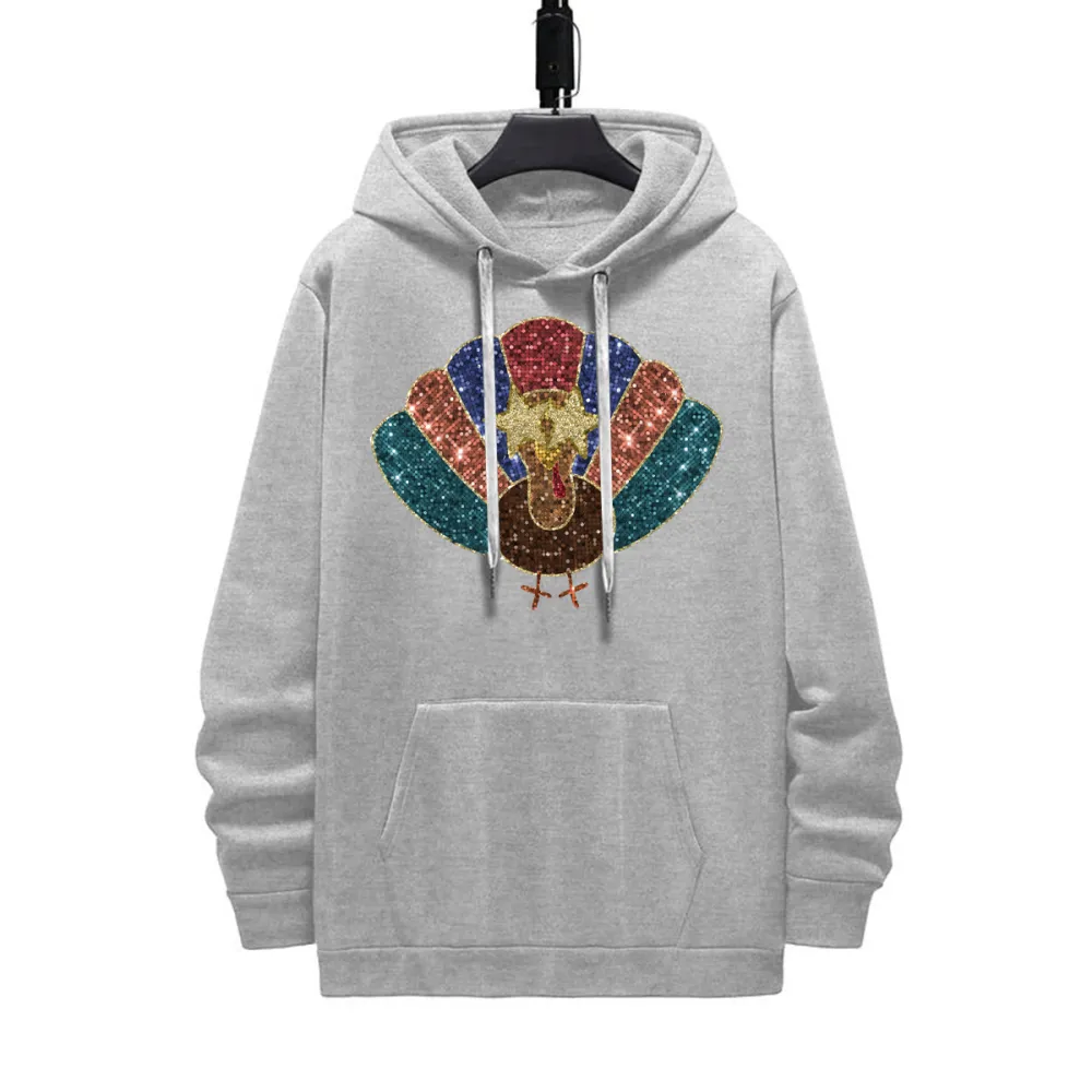 Thanksgiving Shiny Turkey Hoodie