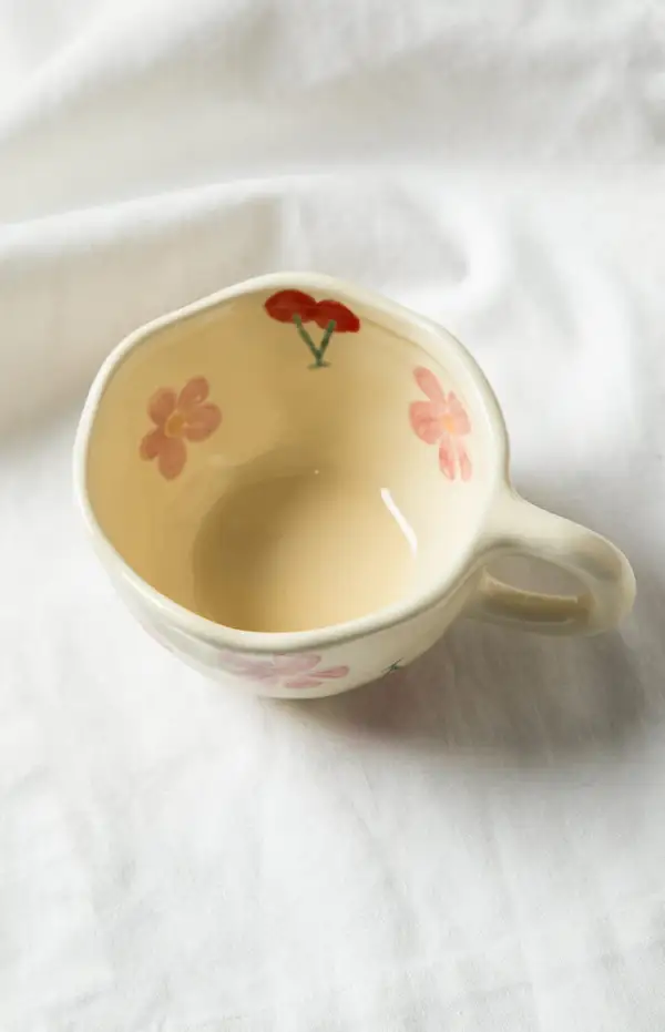 Lila Cherry Floral Mug