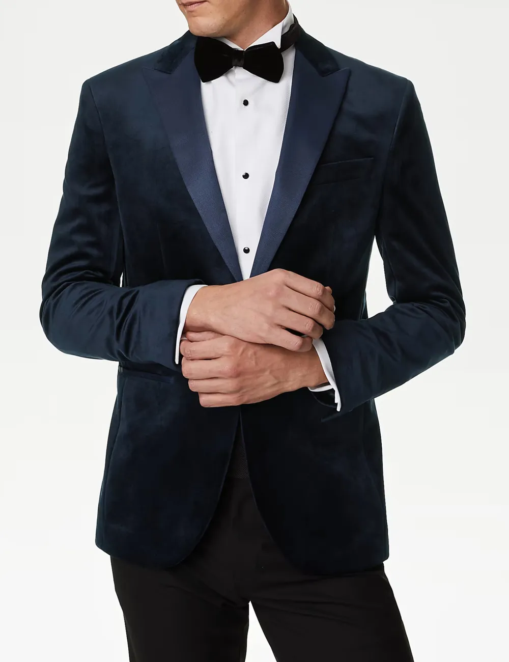 Slim Fit Velvet Tuxedo Jacket