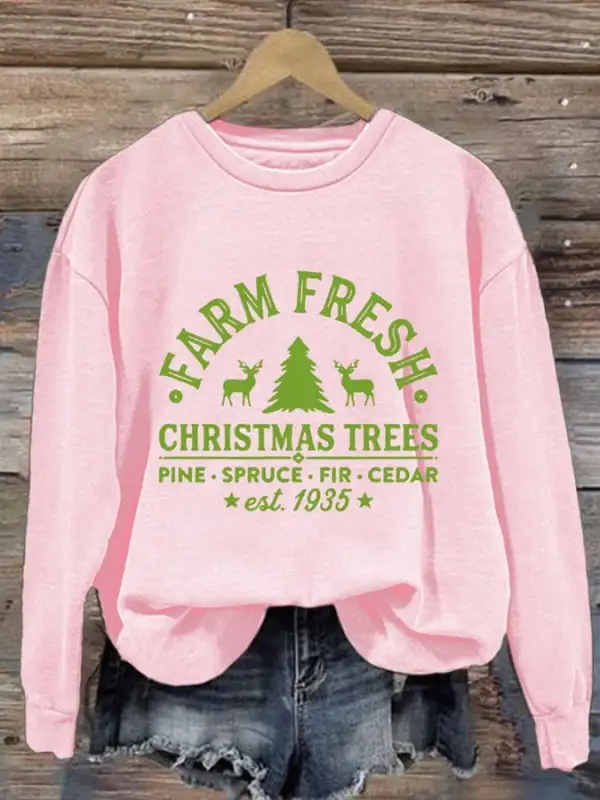 Women's Christmas Print Casual Sweatshirt