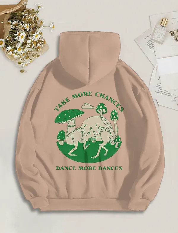 Take More Chances Dance More Dances Pattern Hoodie