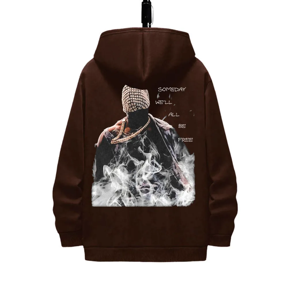 KANYE WEST-YEEZUS 2 SIDES Cotton Vintage Hoodie