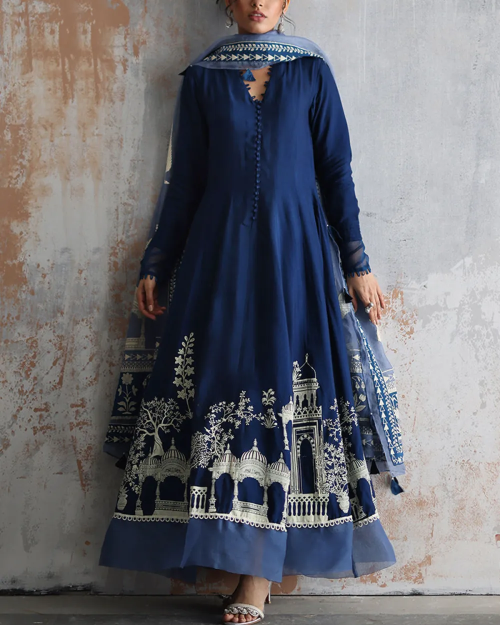 Enchanting Indigo kaftan