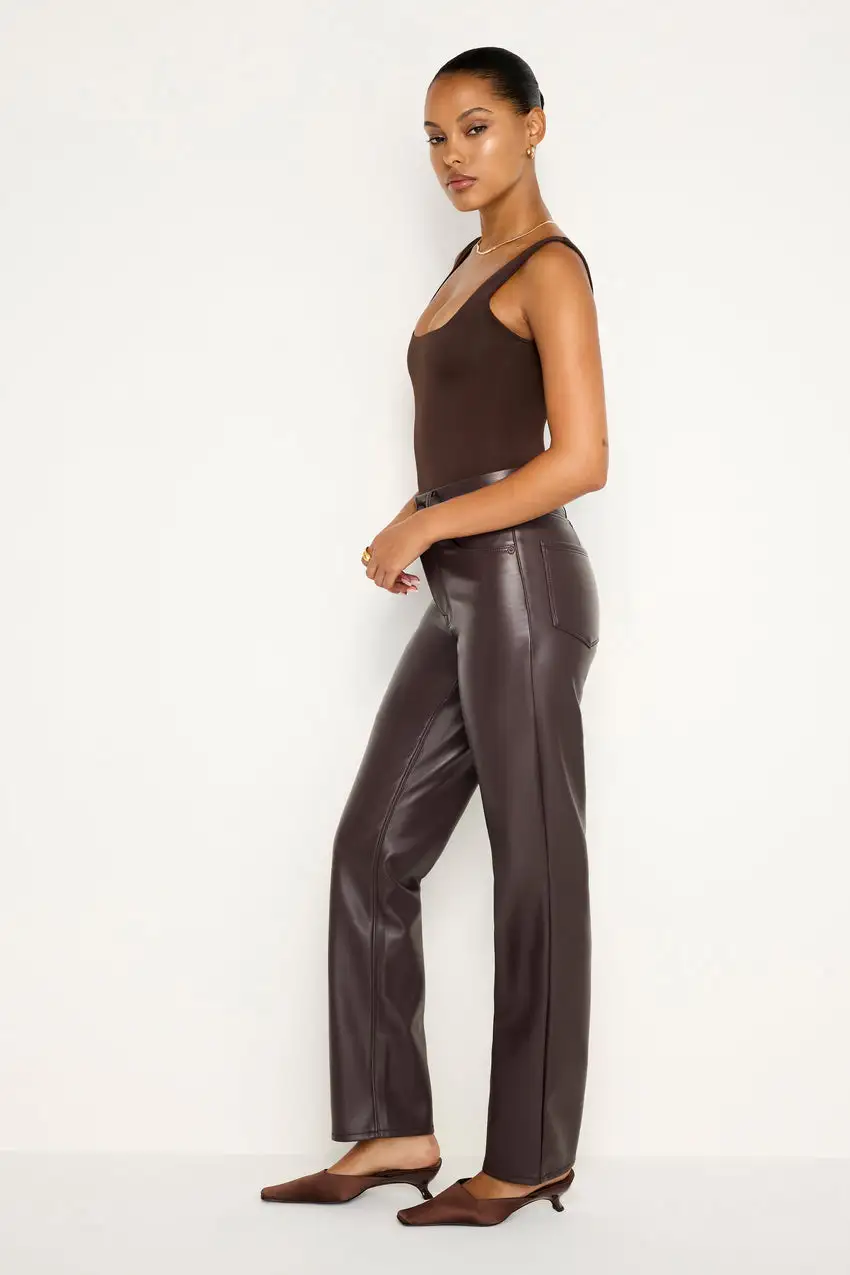 GOOD ICON FAUX LEATHER PANTS