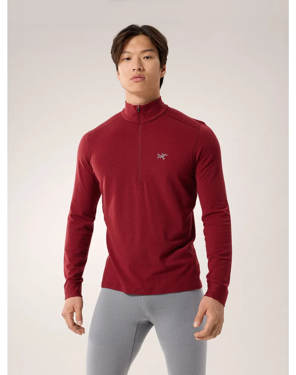 Rho Merino Wool Zip Neck Men's