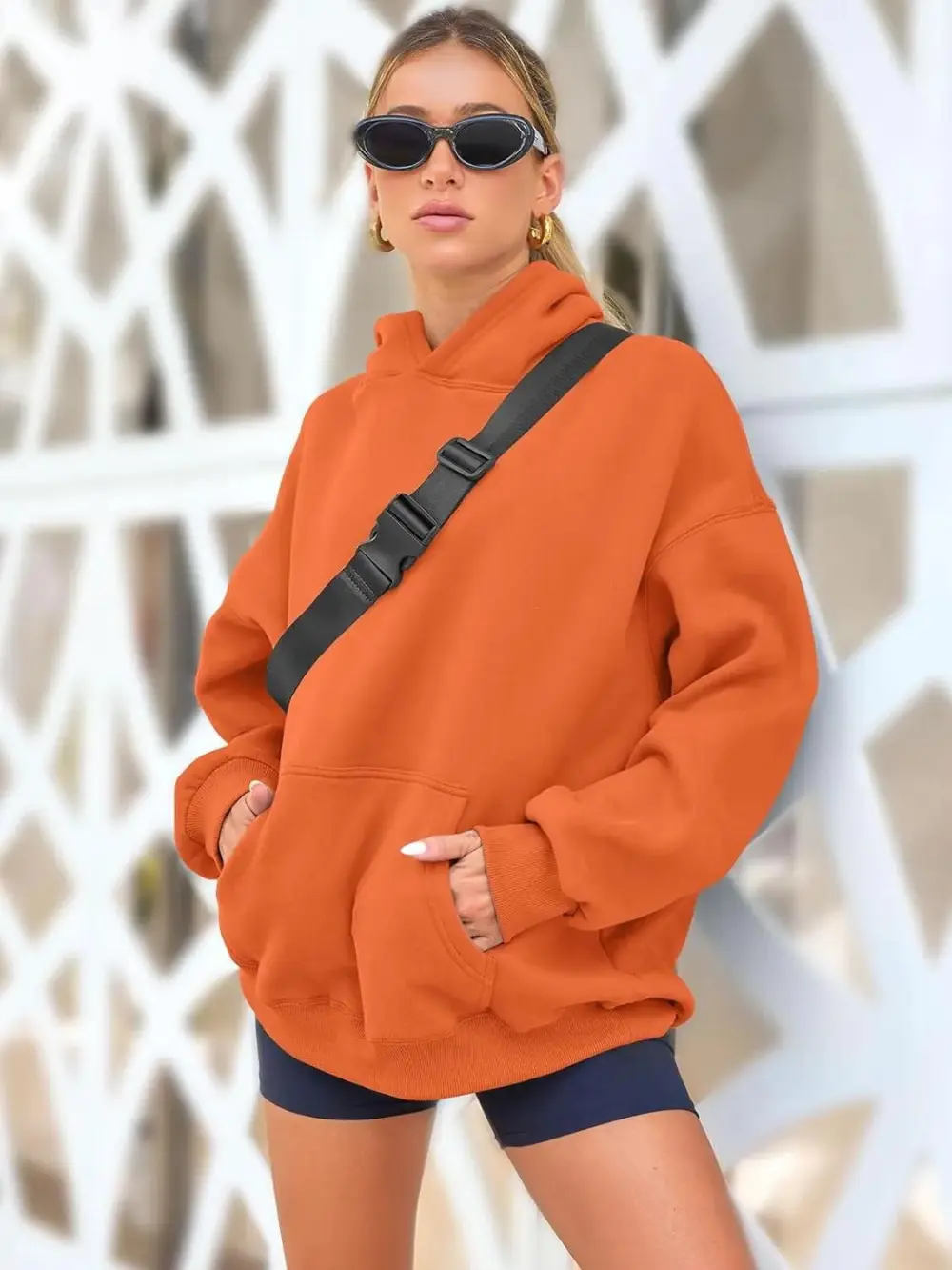 Womens Oversized Hoodies Fleece Sweatshirts Long Sleeve Sweaters Pullover Fall Clothes with Pocket