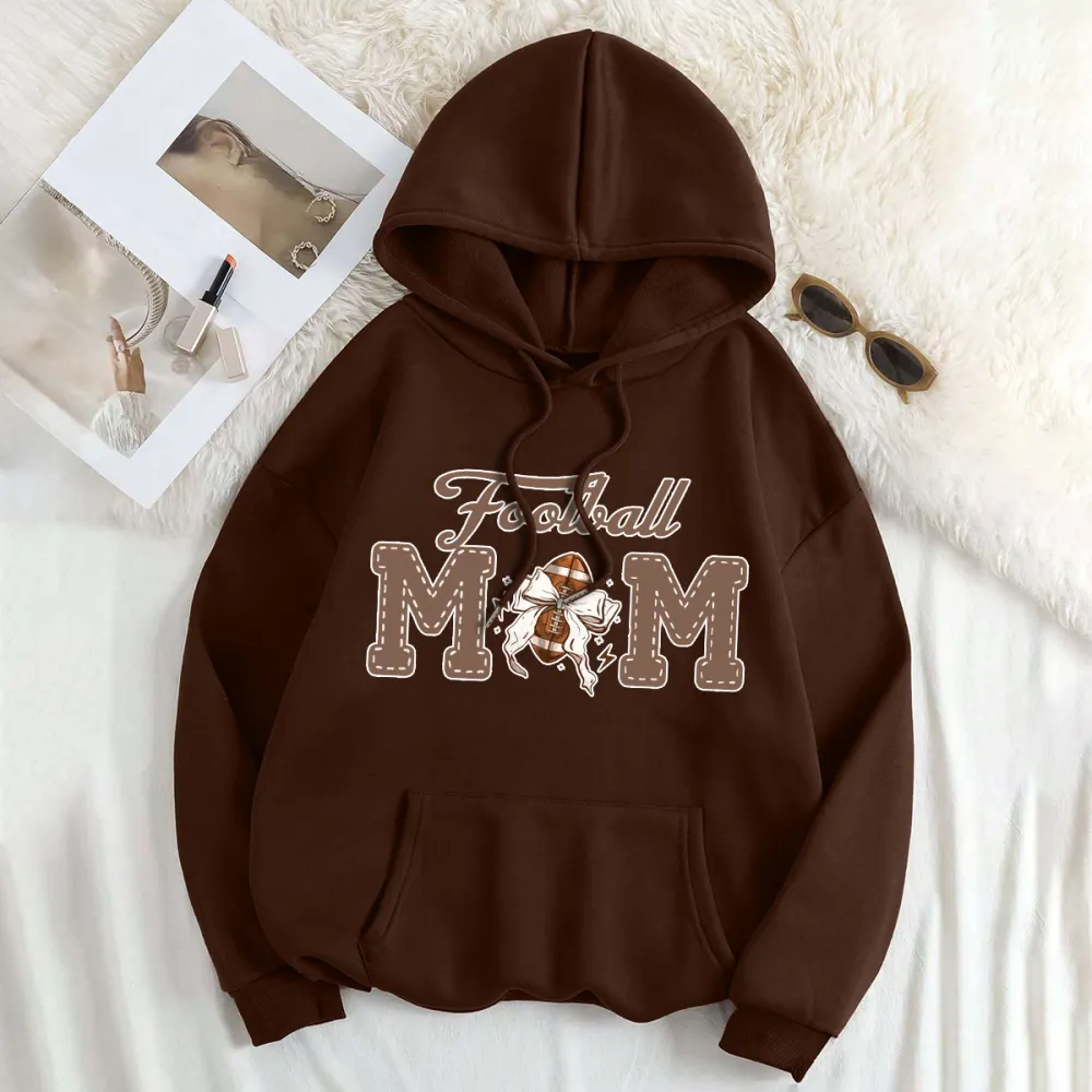 mom football Women's fashionable hoodie