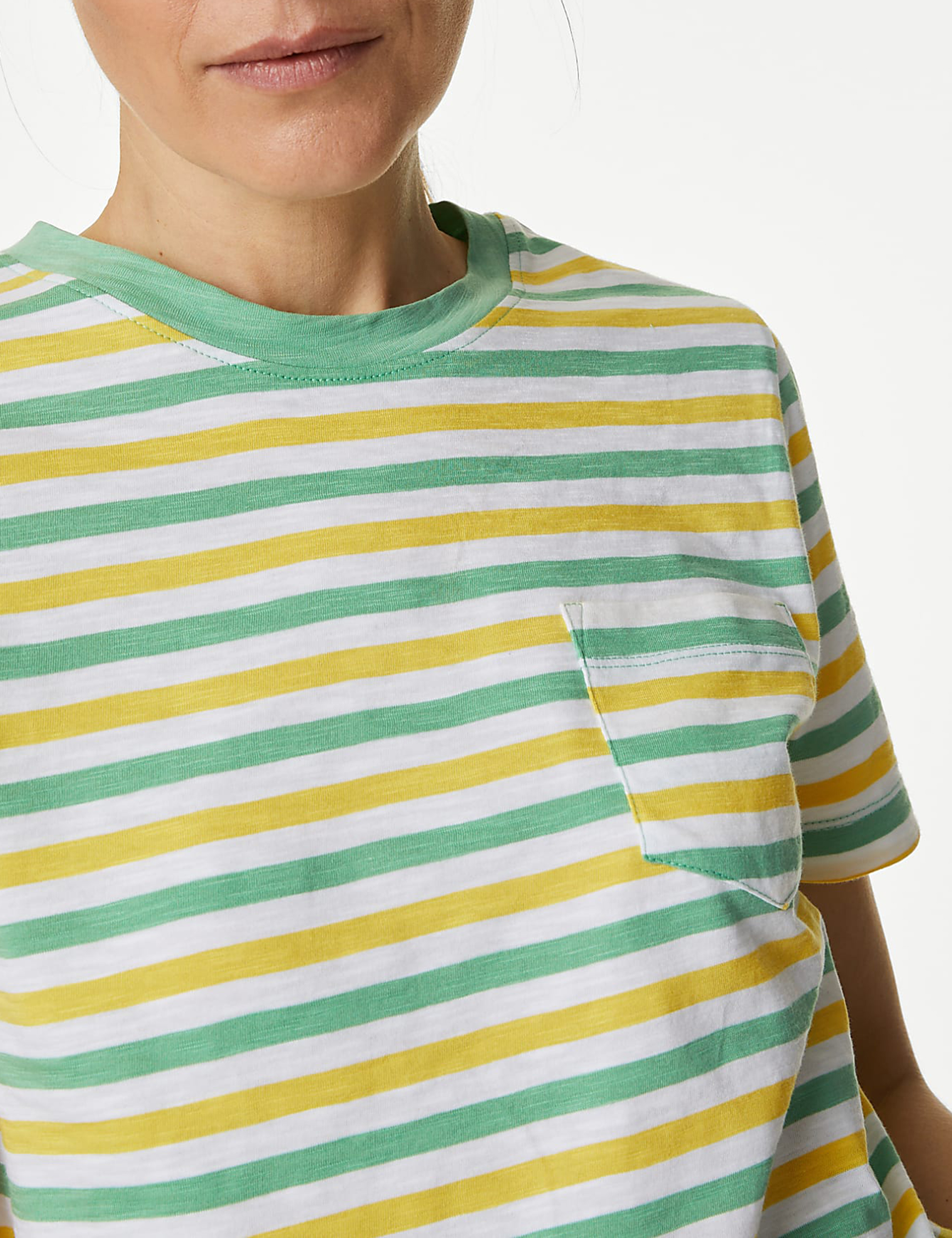 Pure Cotton Striped T-Shirt