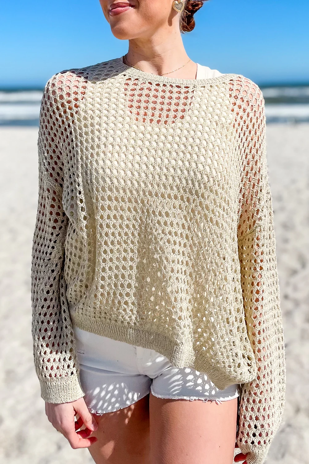 Hollow resort style Sweater