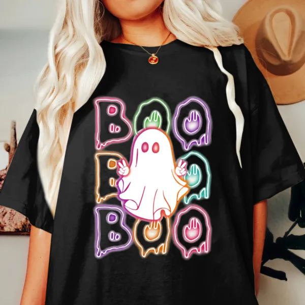 Neon Boo Ghost T-Shirt