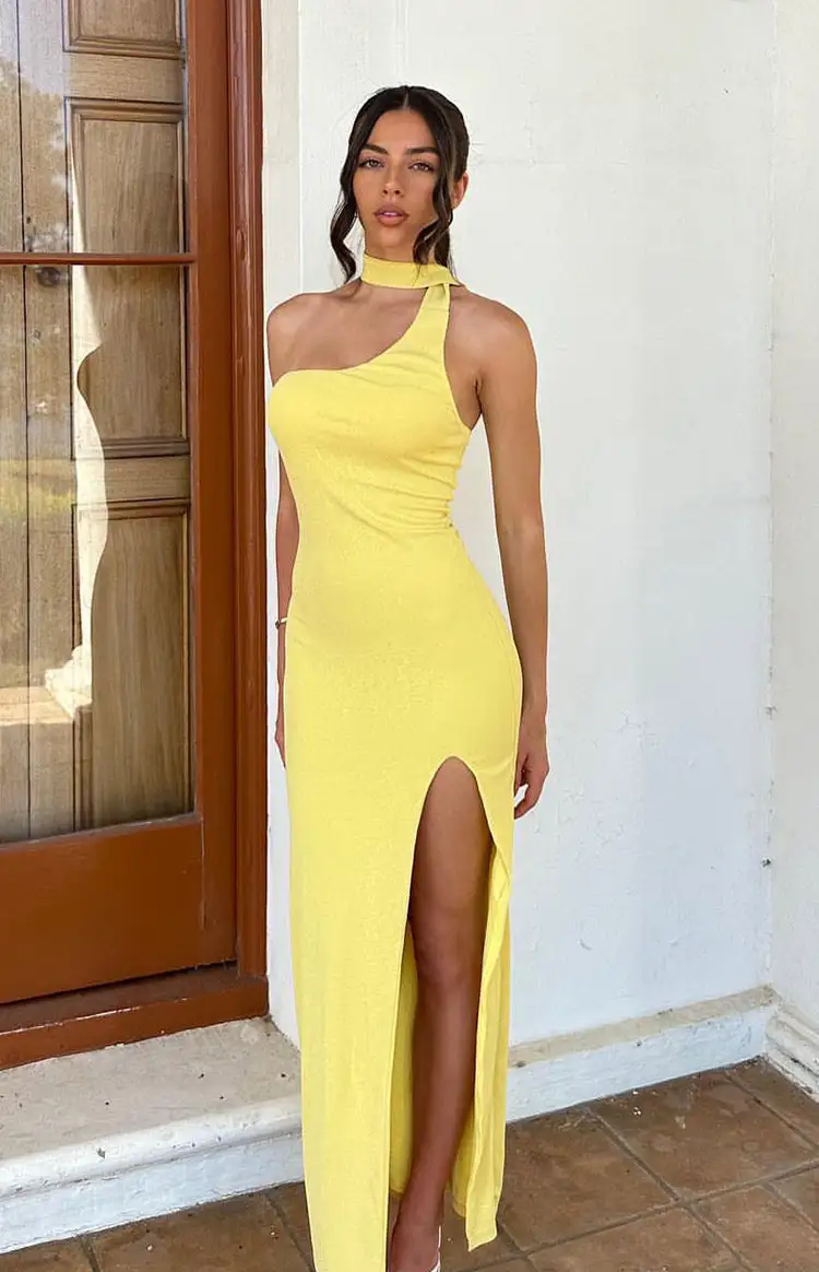 Ferris Yellow Maxi Dress