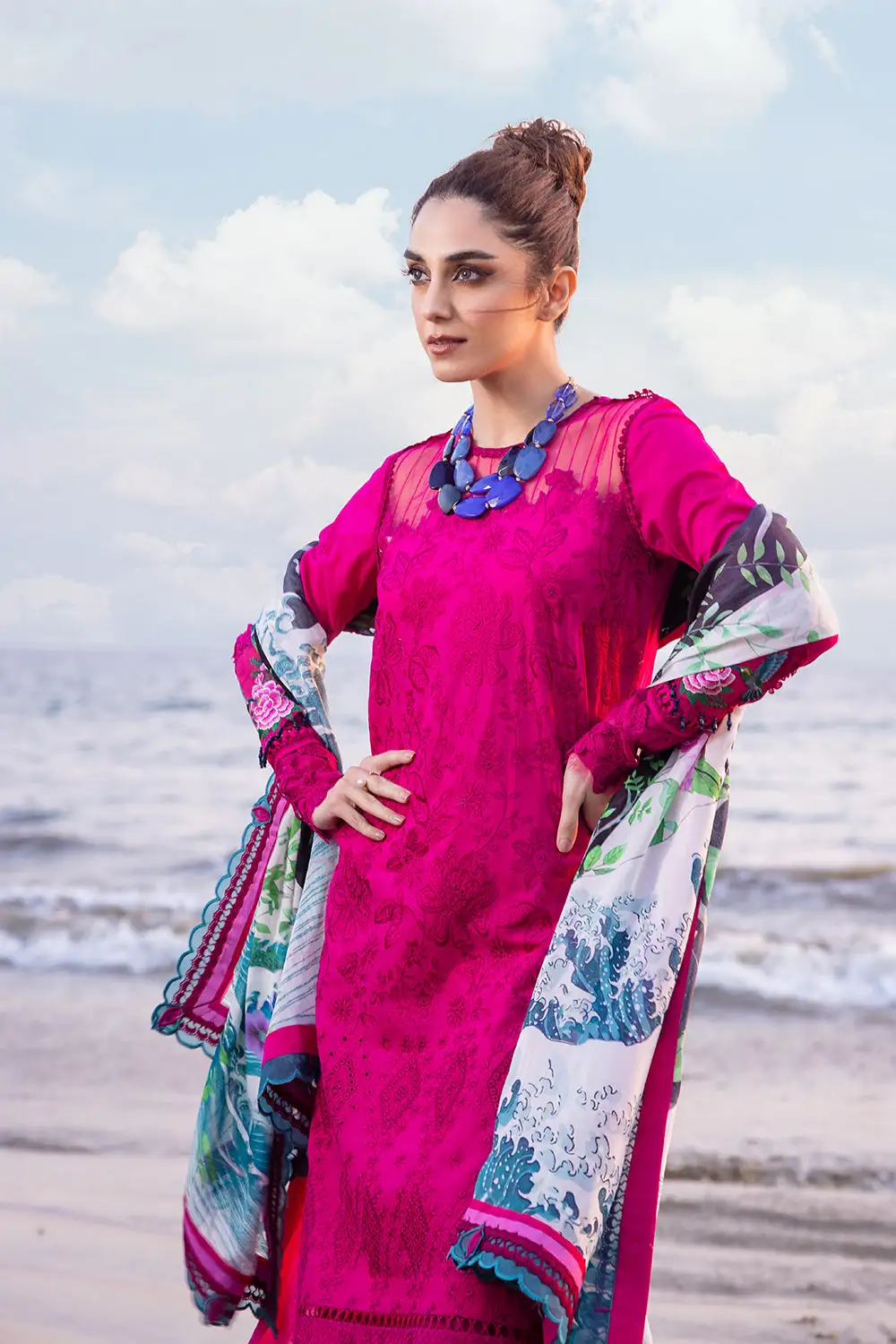 DAMASK Embroidered Lawn