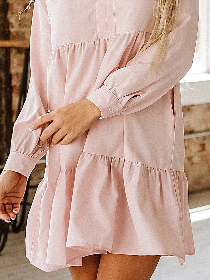 Women Casual Elegant Shirts Dress