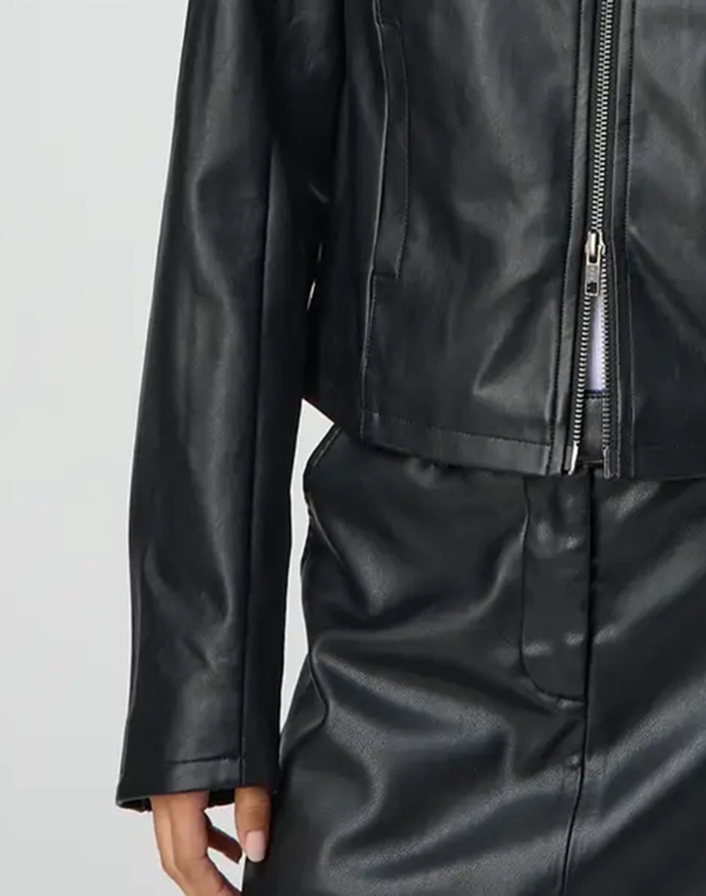 Faux Leather Jacket