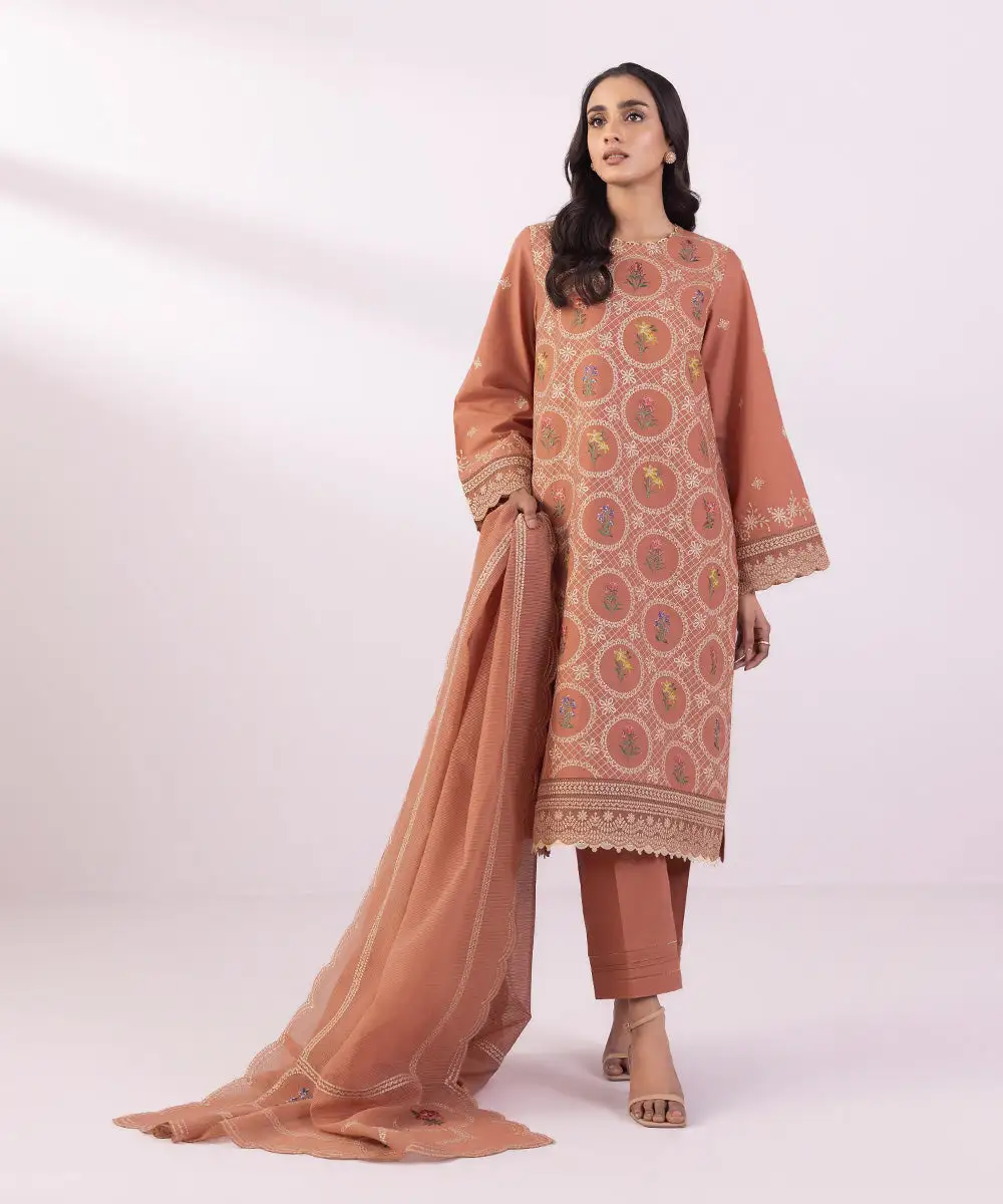 3 Piece - Embroidered Lawn Suit