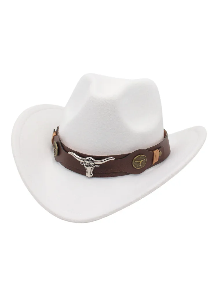 Western Bull Head Deco Cowboy Cowgirl Hat