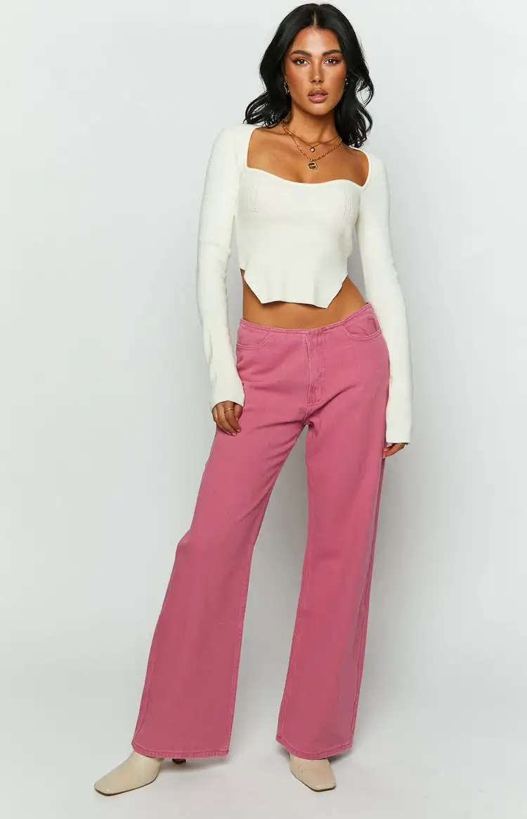 Lioness Practical Magic Hot Pink Jeans