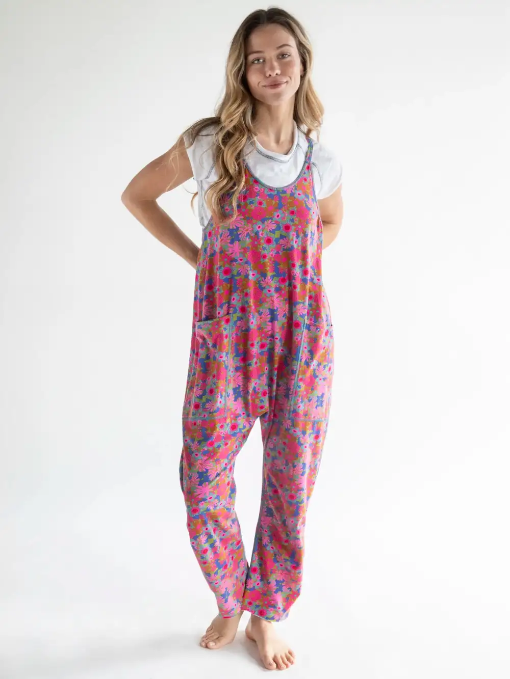 Lucy Jumpsuit - Rust Orchid Pink