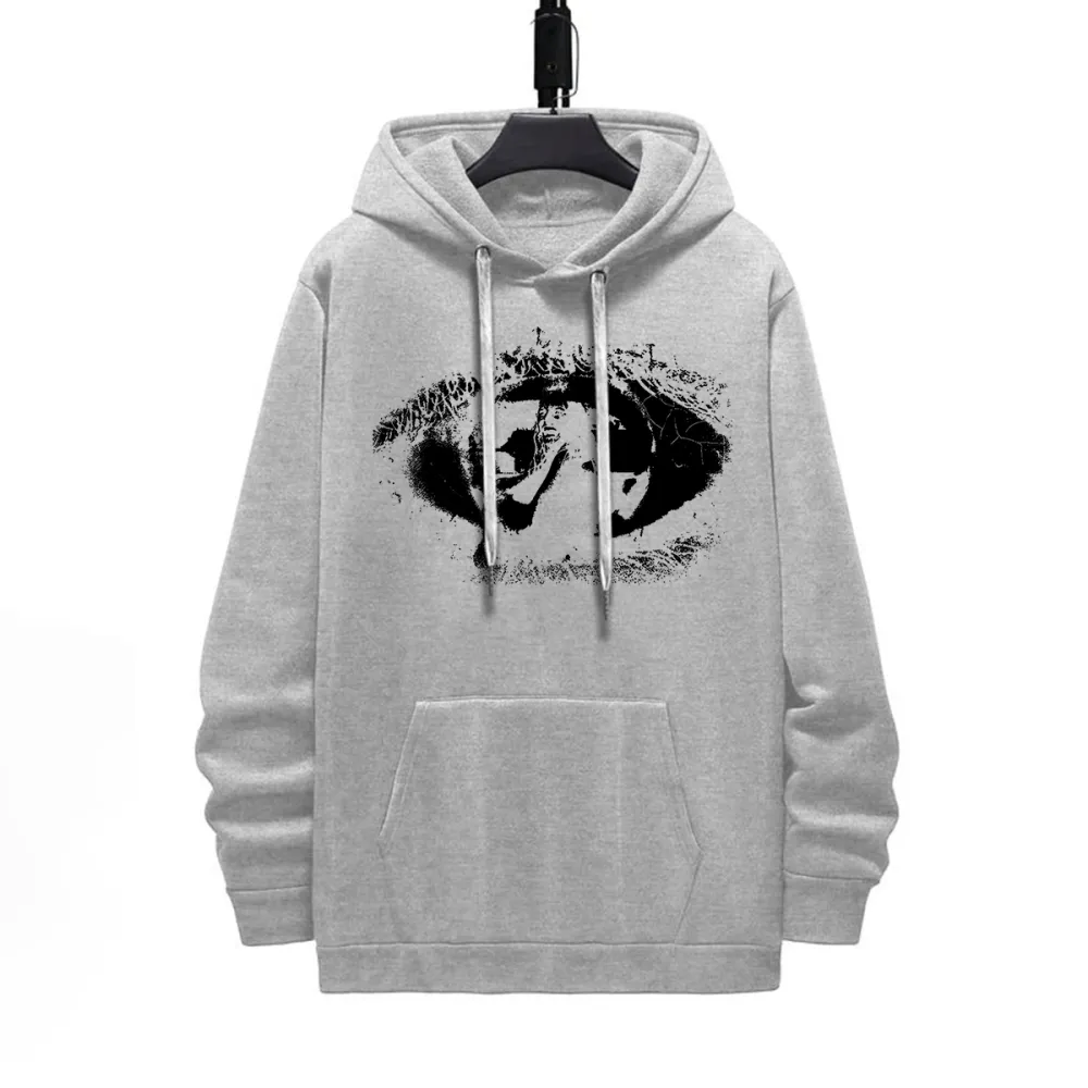 EVIL EYE DESIGNED PATTERN PRINTED HOODIE