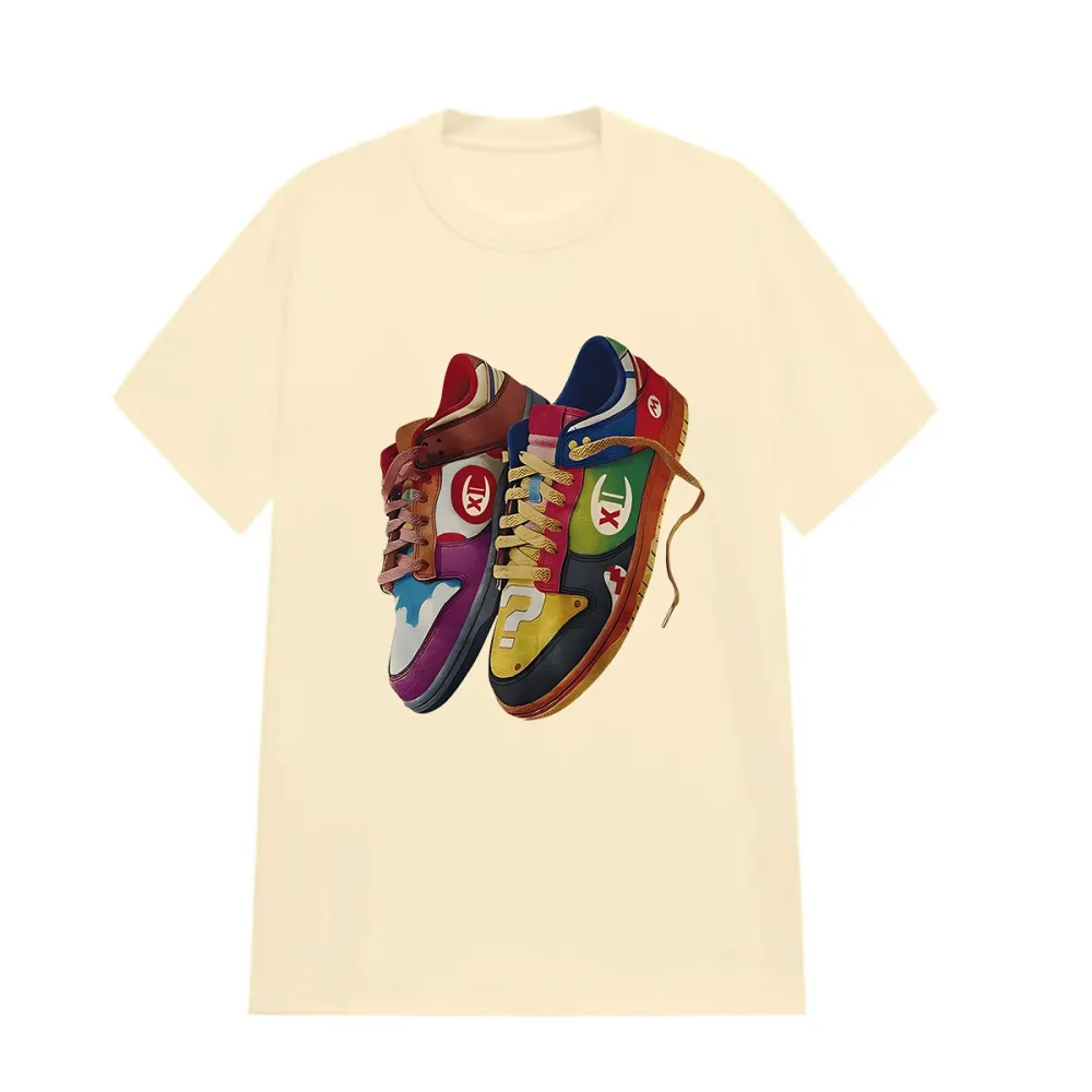 SHOE DESIGNED PATTERN PRINTED TEE