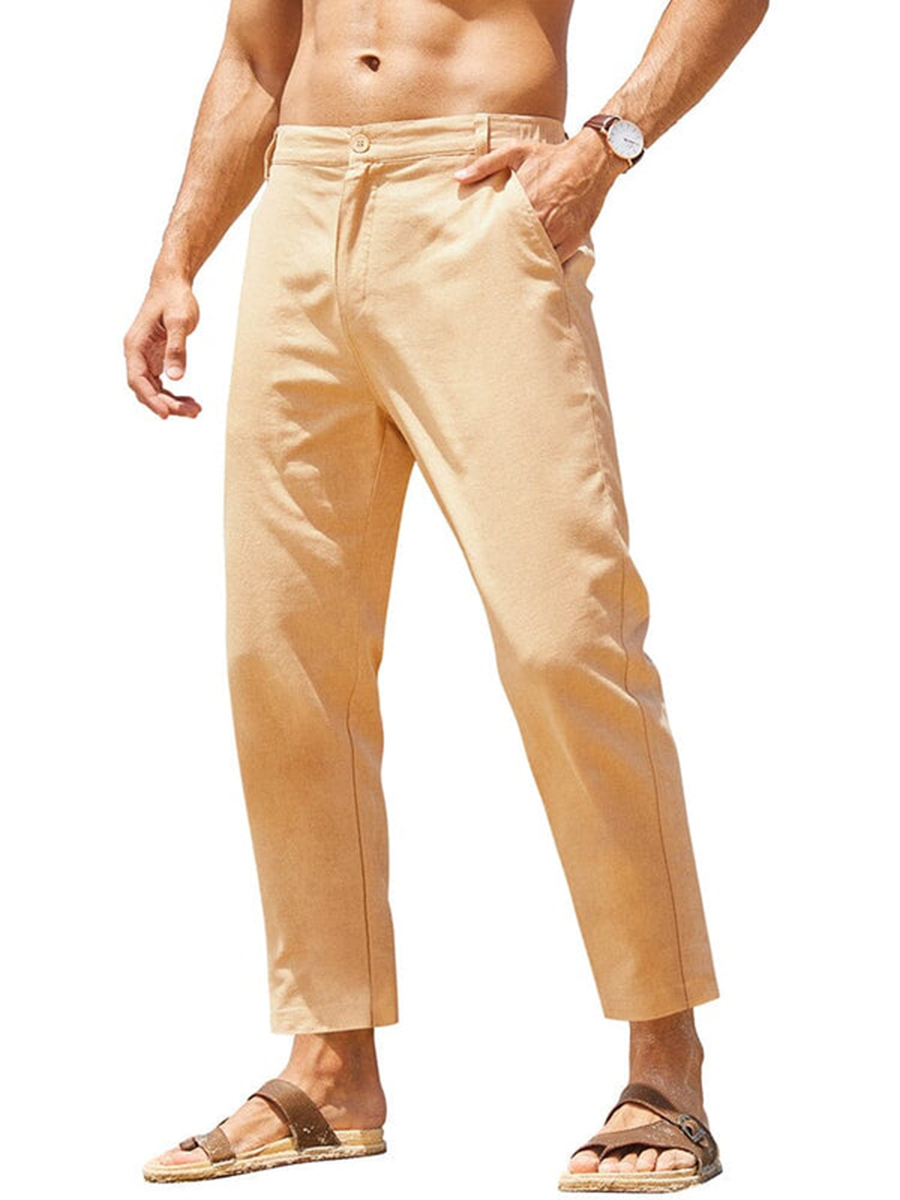 Breathable lightweight linen pants