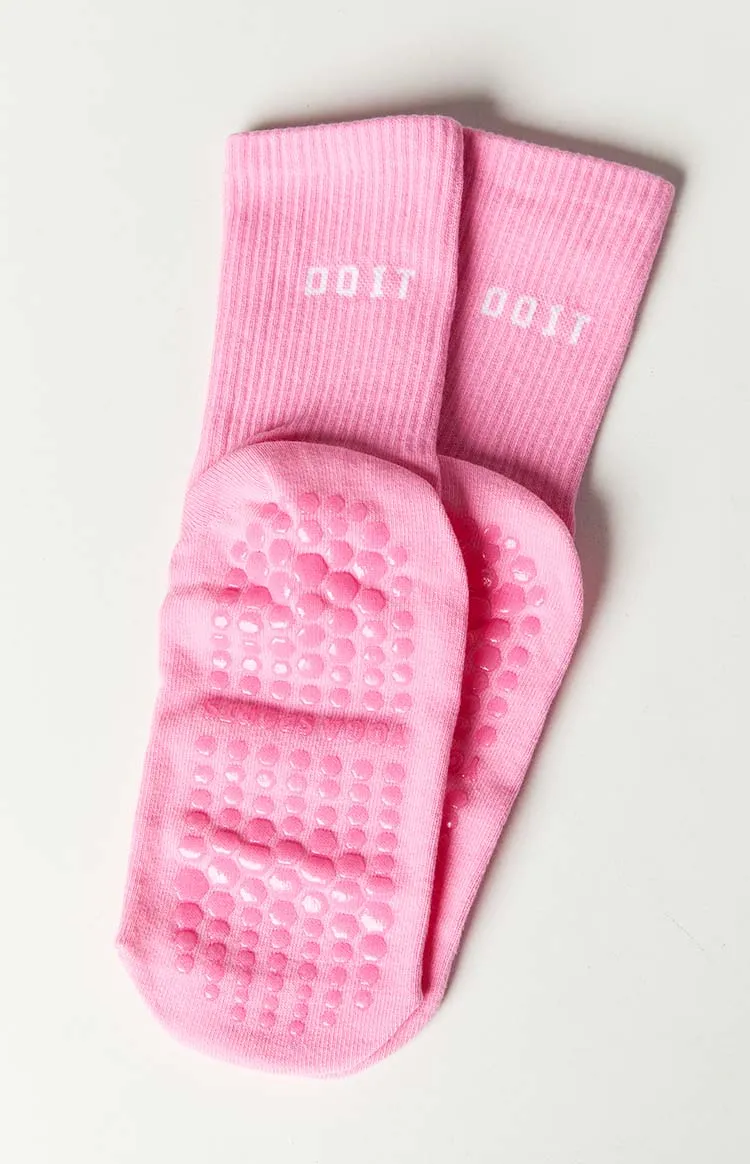 Reno Pink Yoga Socks