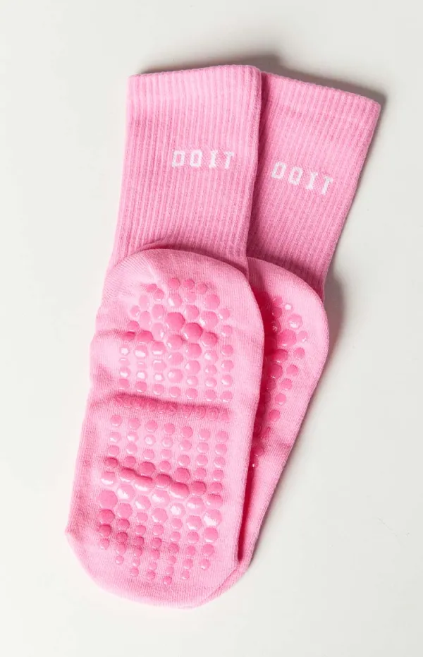 Reno Pink Yoga Socks