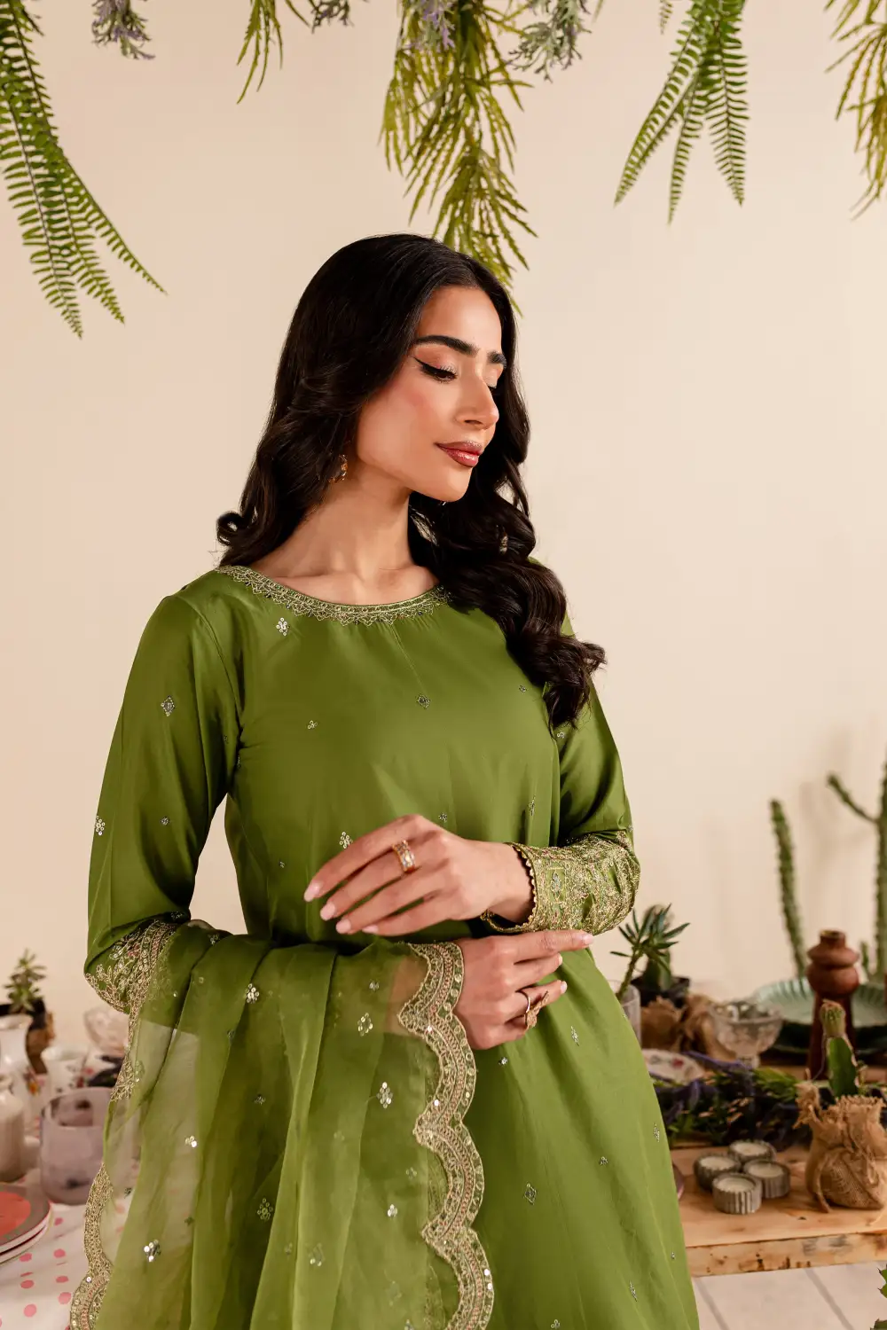 Amaya 3Pc - Embroidered Lawn Dress