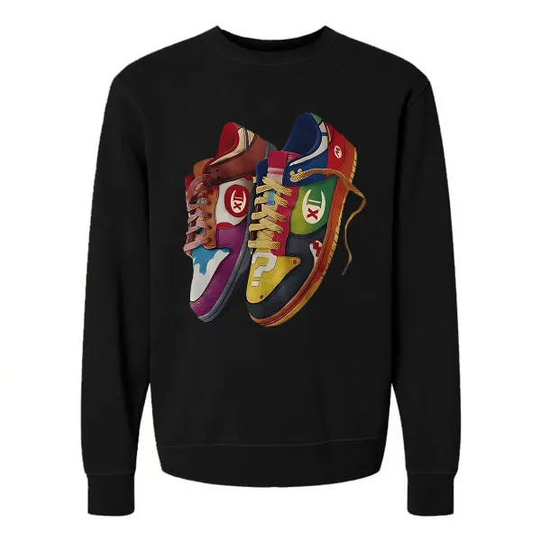 SHOE DESIGNED PATTERN PRINTED SWEATSHIRT 02