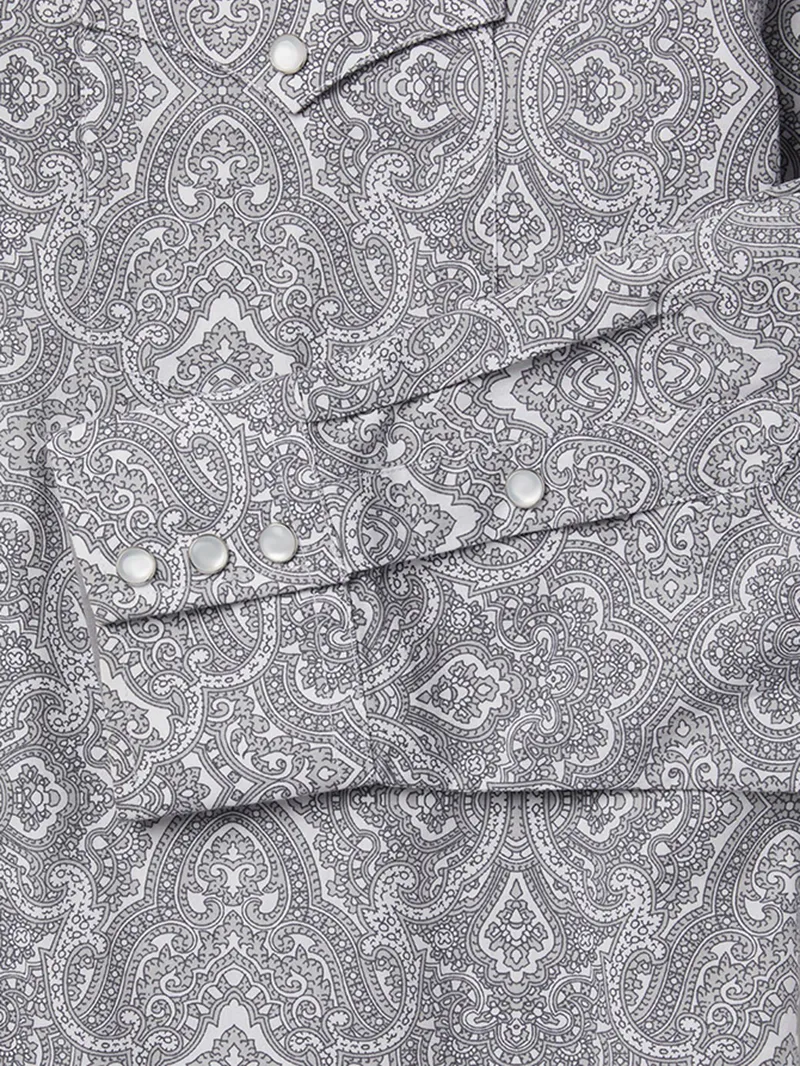 Men's Paisley Button-Front Shirt