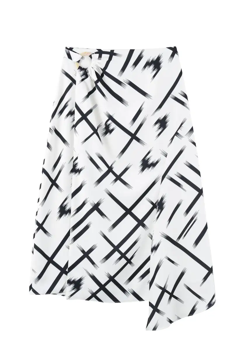 Nola Skirt - Brush Print