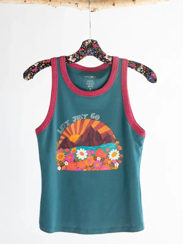 Ringer Tank Top - Let's Just Go