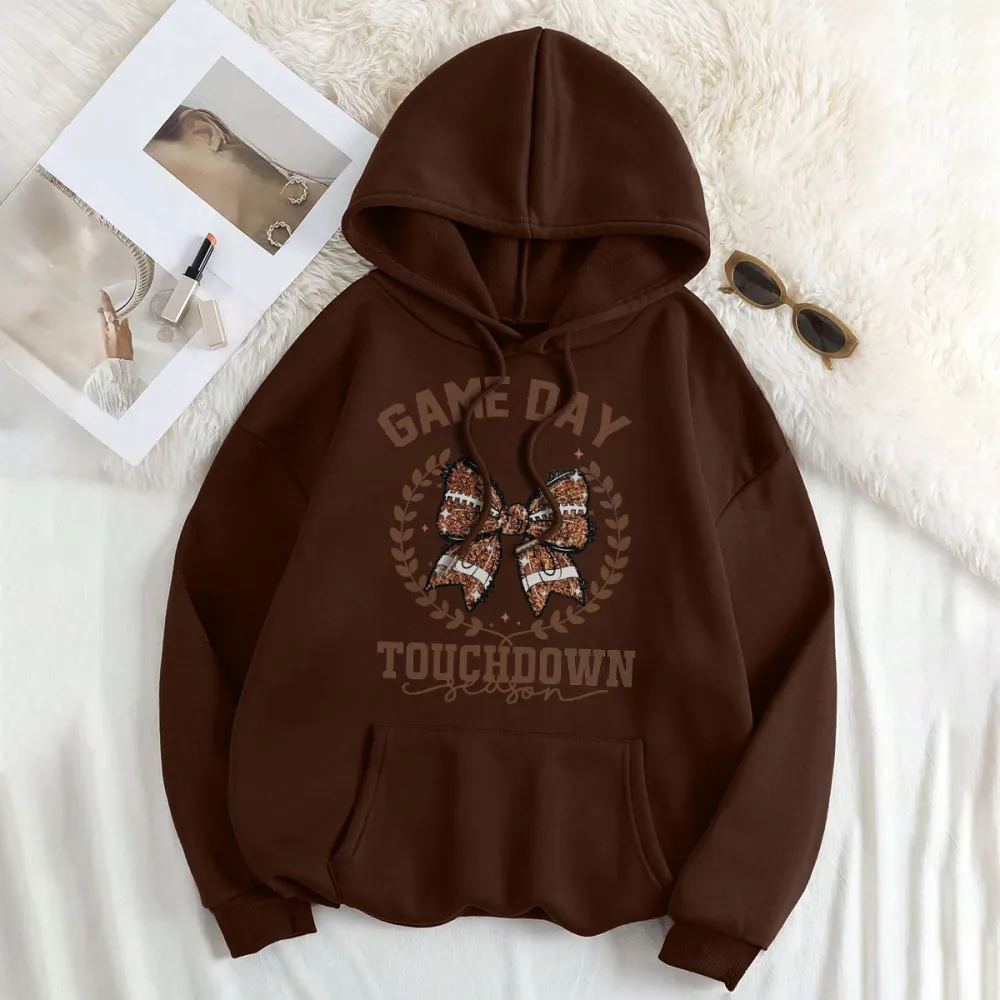 GAME DAY TOUCHDOWN Women's fashionable hoodie