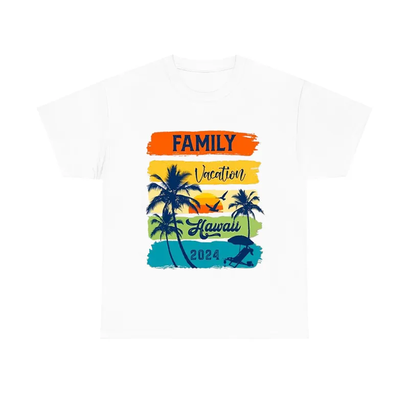 Women's Family Vacation Hawaii2024 Pattern Printed Tee