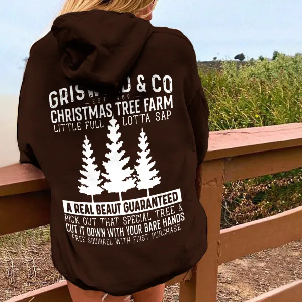 christmas tree farm Women's hoodie