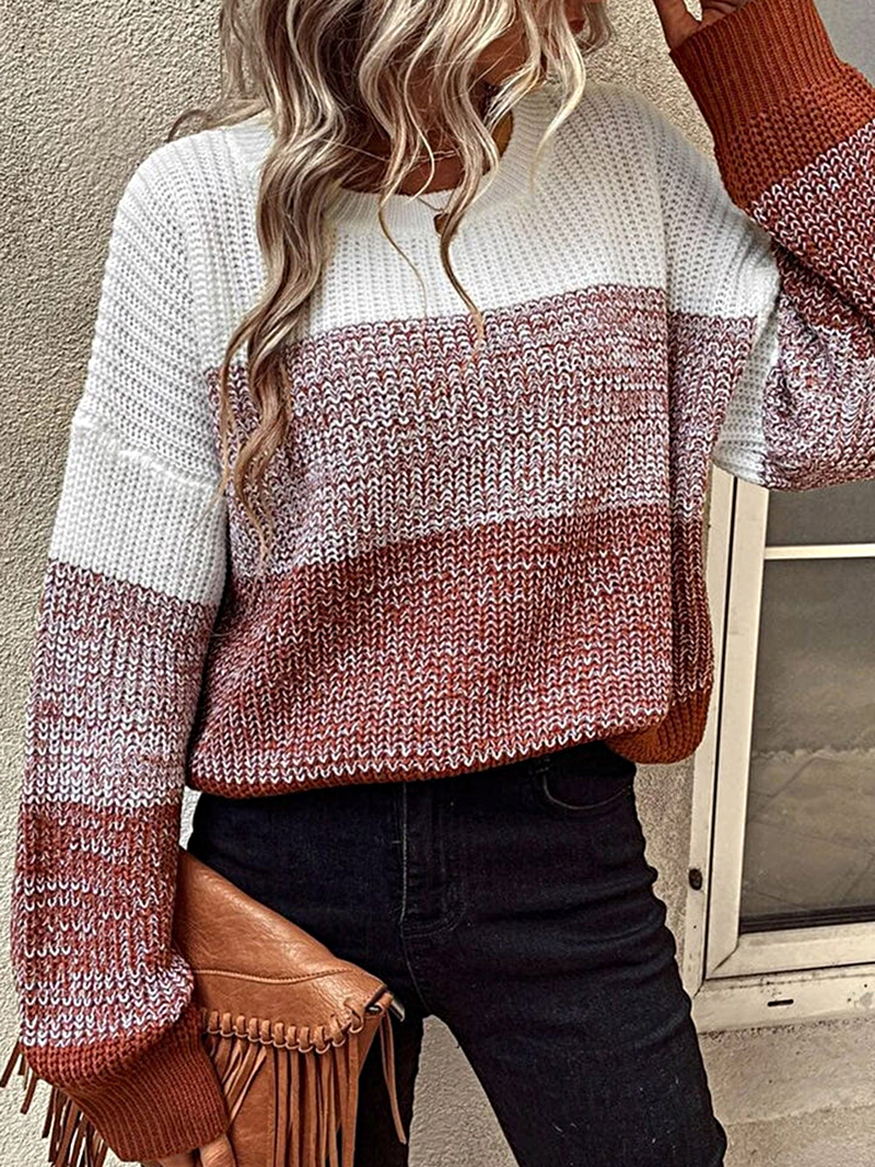 Long Sleeve Knitted Sweater Top Coat