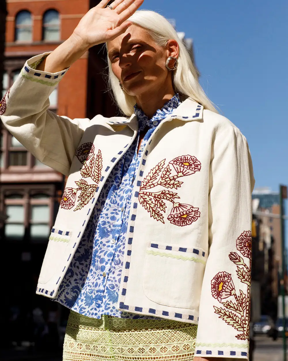 Big Bloom Embroidered Jacket