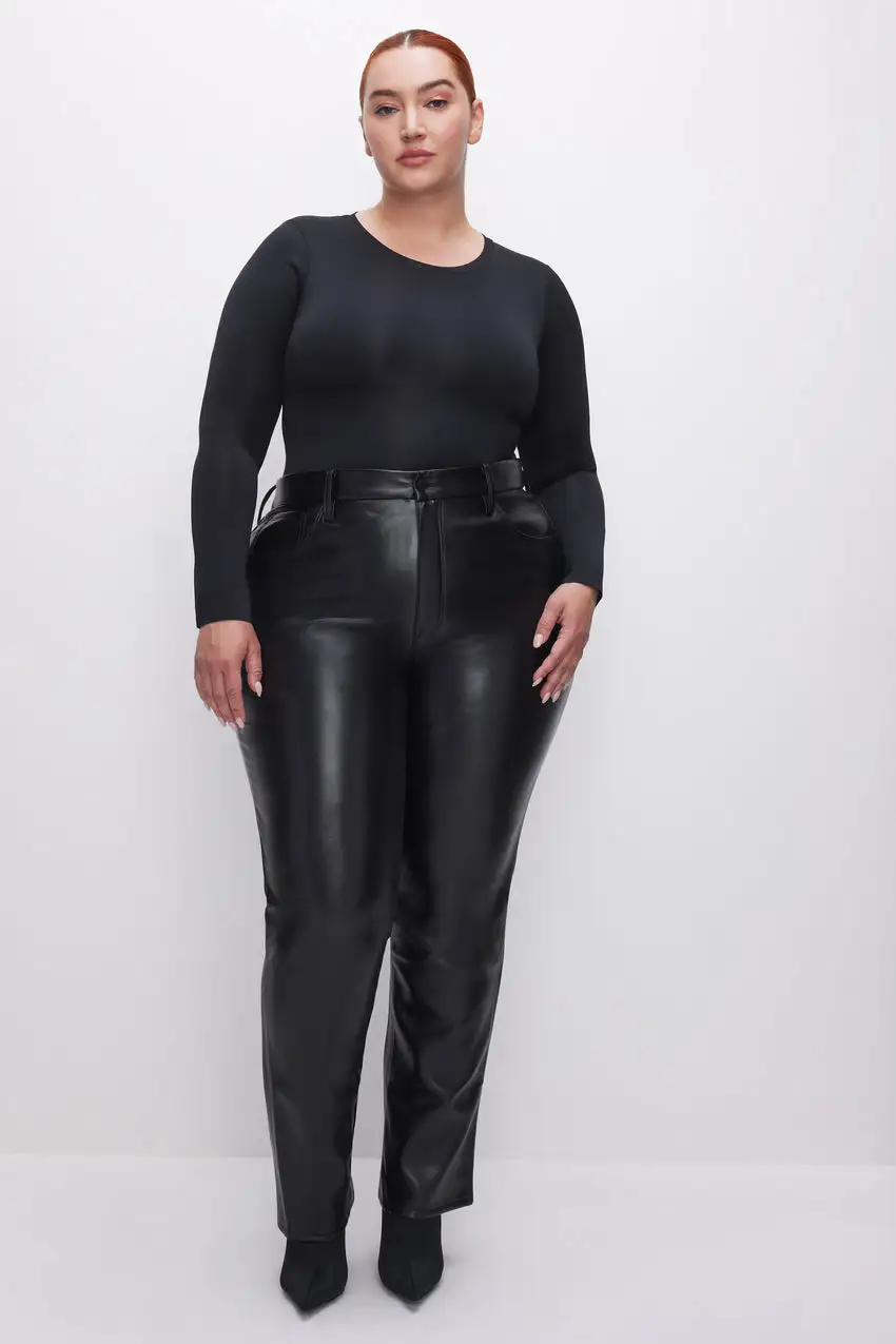 GOOD ICON FAUX LEATHER PANTS