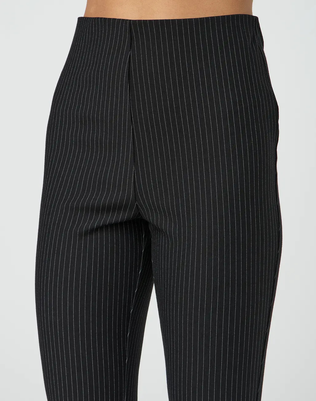 High Rise Pinstripe Ponte Pant