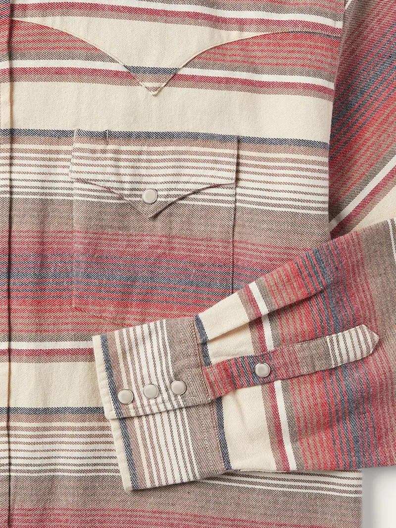 Brushed Twill Striped Shirt