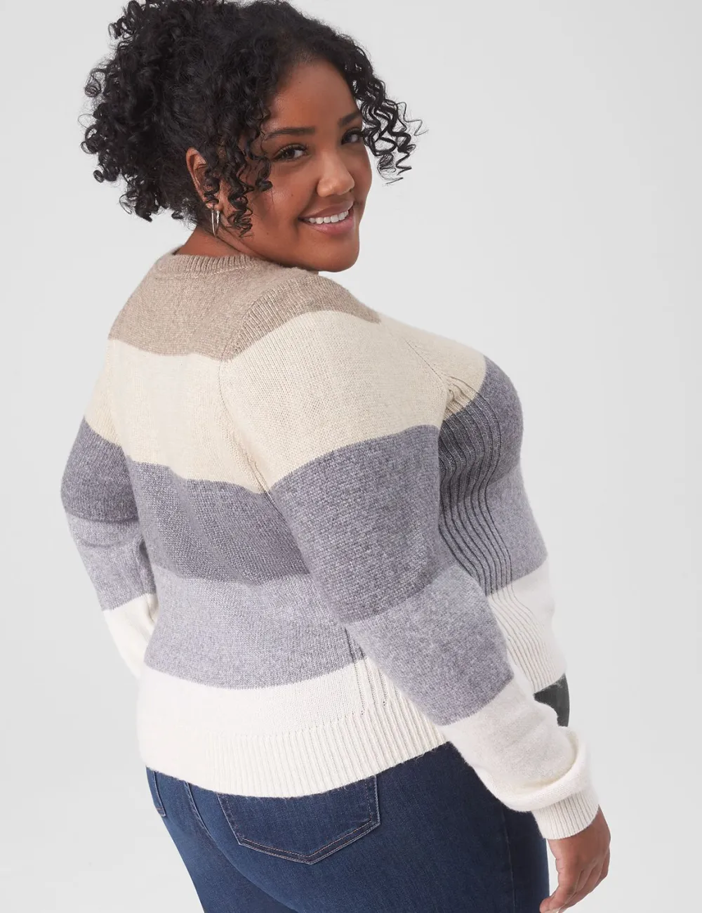 Classic Crew-Neck Striped Pullover Sweater