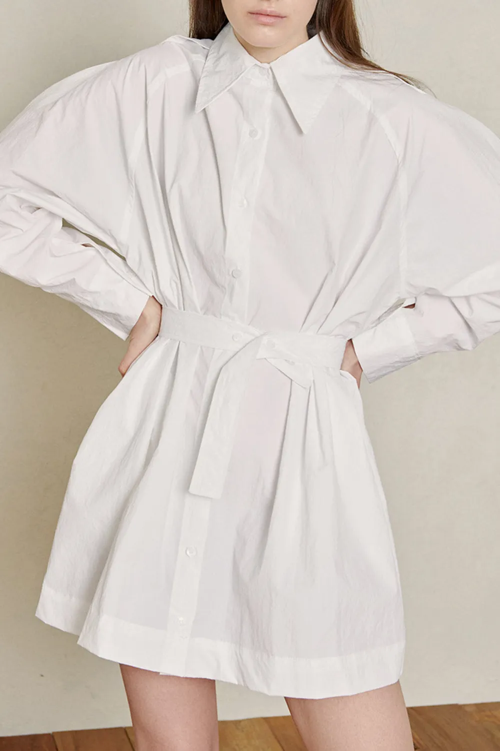 Recycled Nylon Shirt Dress