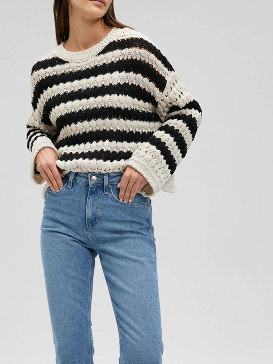 Striped Knit Sweater