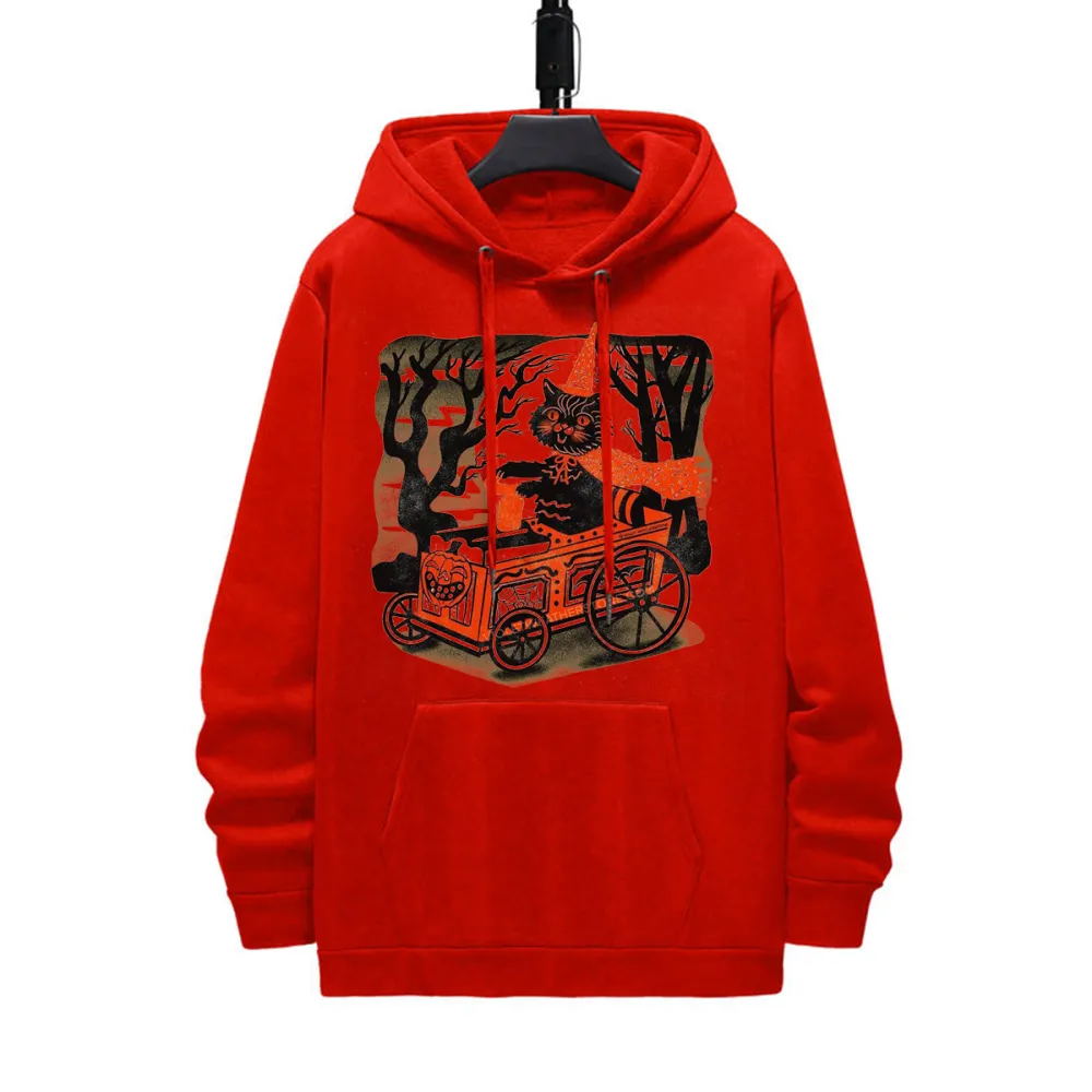 Pumpkin Cart Halloween Hoodie