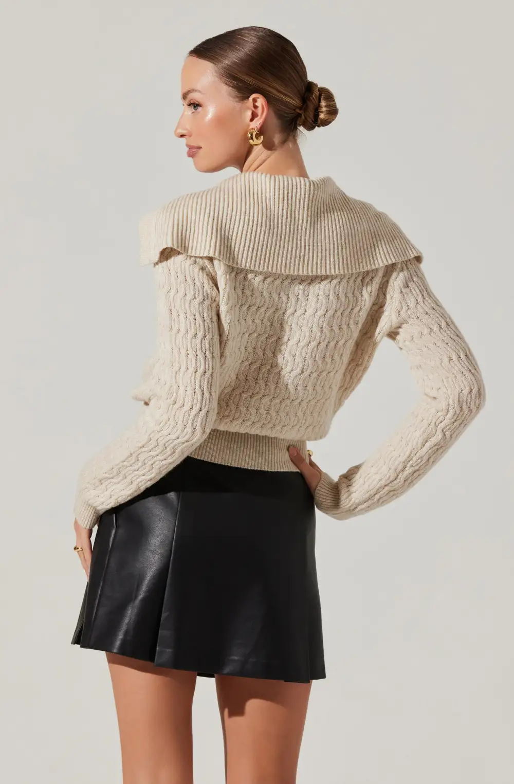 Xanthe Oversize Collar Sweater